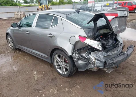 2013 Kia Optima Sx из США, поврежденный, VIN 5XXGR4A65DG120332